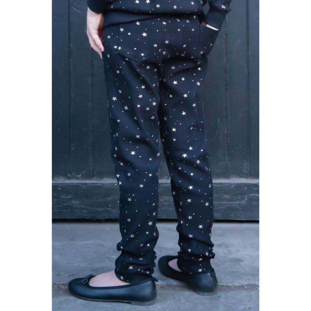 NEW EVA FRANCO girl's chia mini jogger in black star - Picture 2 of 2